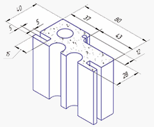 Телескопическаяя Дверная коробка 80 мм